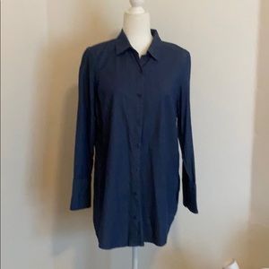 Chambray Tunic length button down